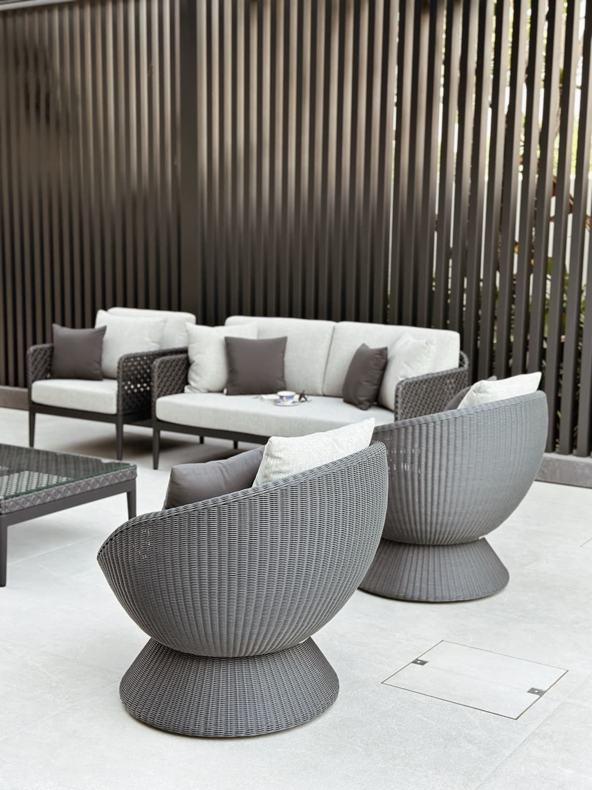 BLOOM lounge set on a villa terrace in Arabian Ranches II, Dubai