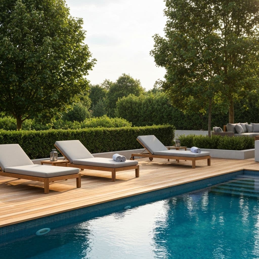 Residential pool furniture