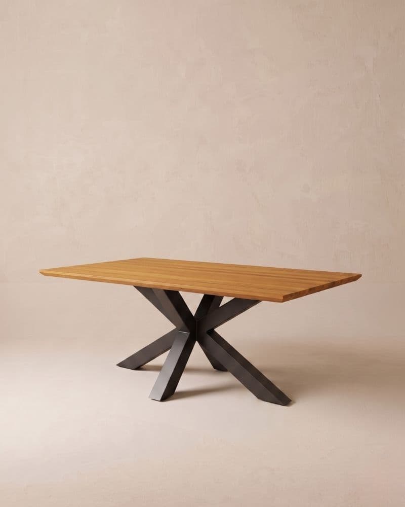 LOW DINING TABLE 170X100CM H67 INCL. TEAK TOP
