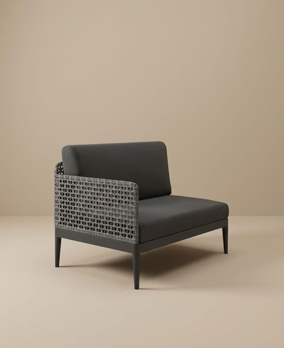 CORNER MODULE LONG ARMREST RIGHT