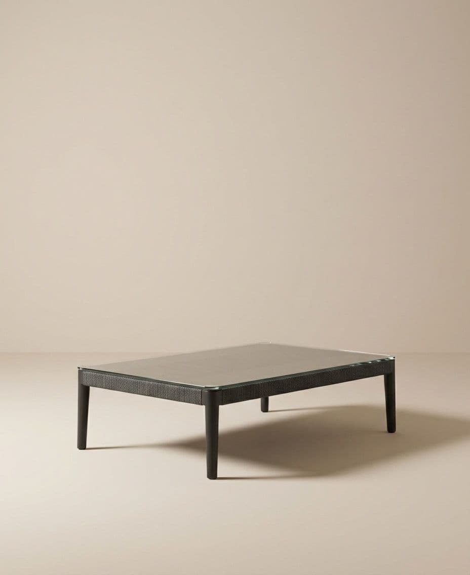 COFFEE TABLE 120X80CM INCL. TEMPERED GLASS TOP 5MM