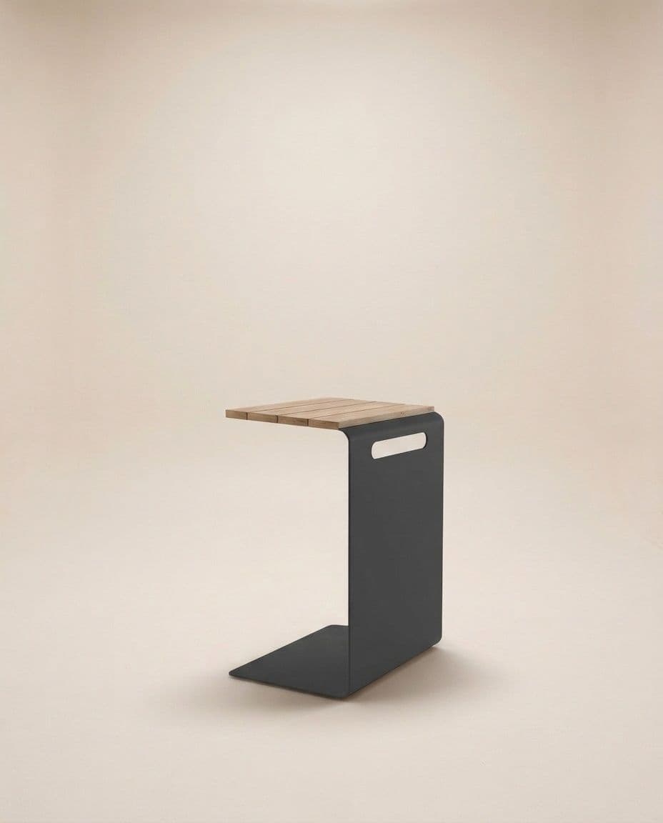 SIDE TABLE TEAK H57