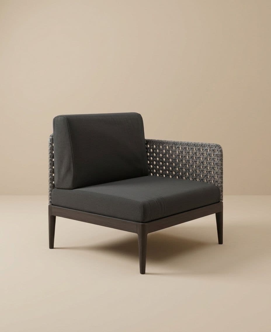 CORNER MODULE SHORT ARMREST RIGHT