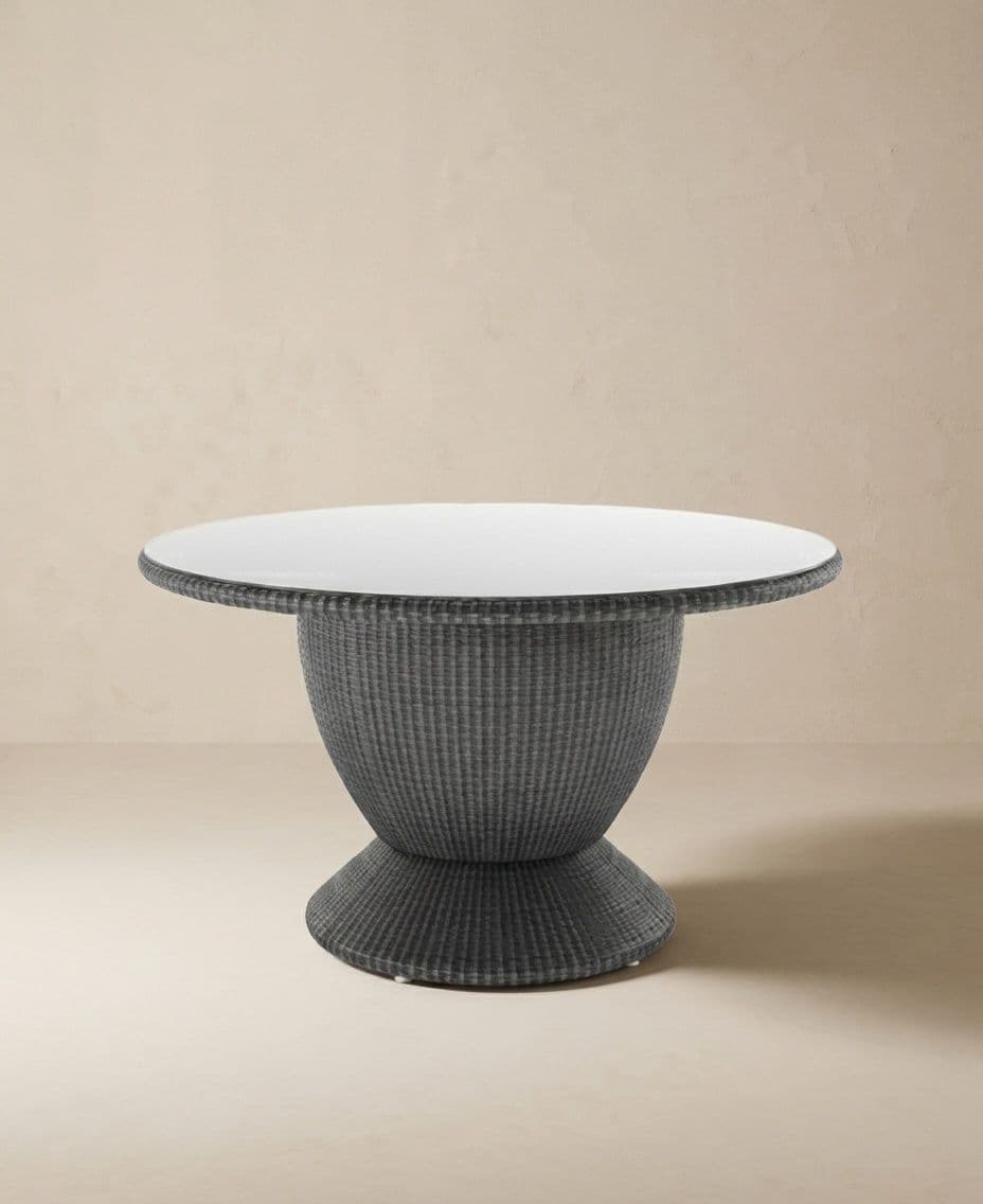 DINING TABLE 130CM INCL. TEMPERED GLASSTOP