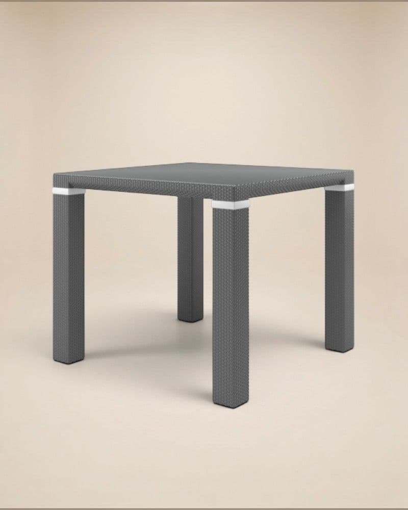 DINING TABLE 90X90CM INCL. TEMPERED GLASS TOP 6MM