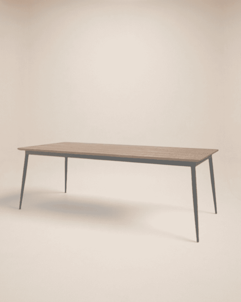 DINING TABLE TEAK TOP 230X100CM