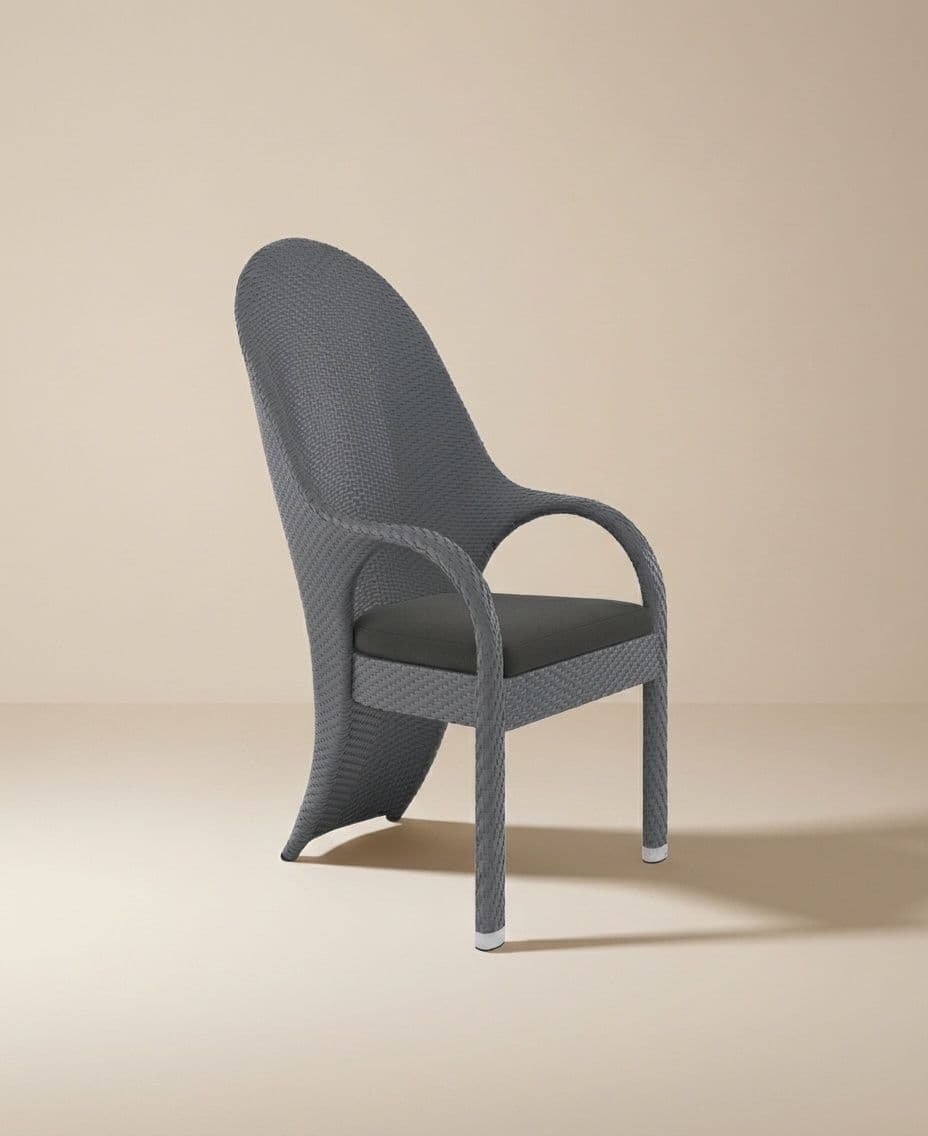 ARM CHAIR WITH HIGH BACKREST 120CM