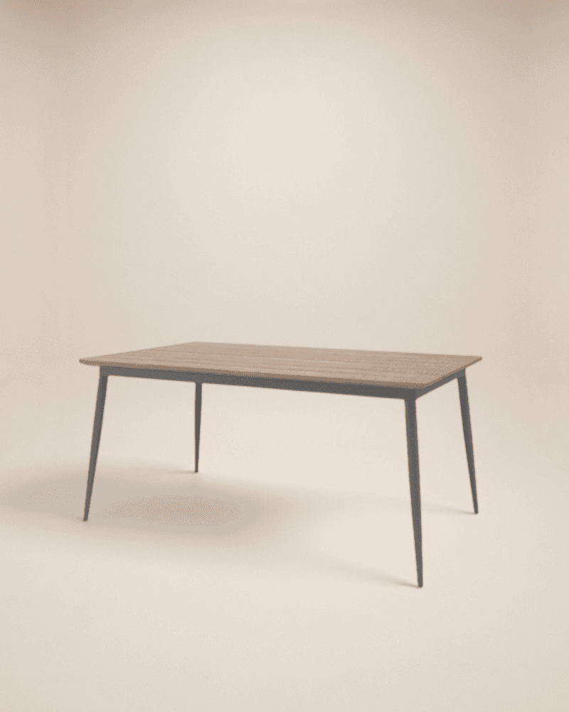 DINING TABLE TEAK TOP 160X90CM