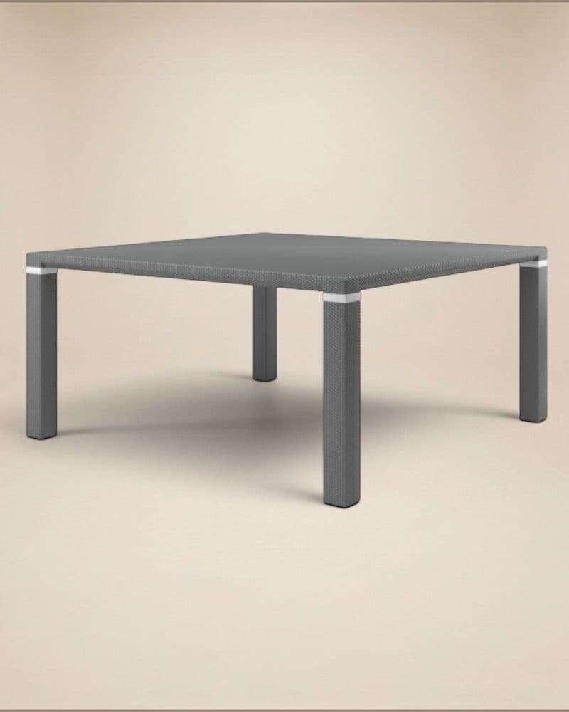 DINING TABLE 160X160CM INCL. TEMPERED GLASS TOP 6MM