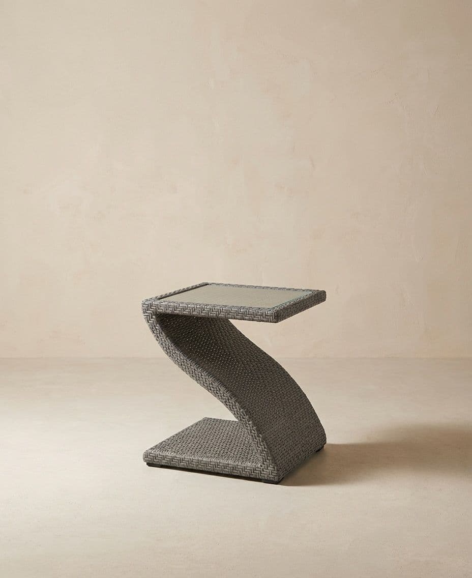 SIDE TABLE INCL. TEMPERED GLASS TOP 5MM