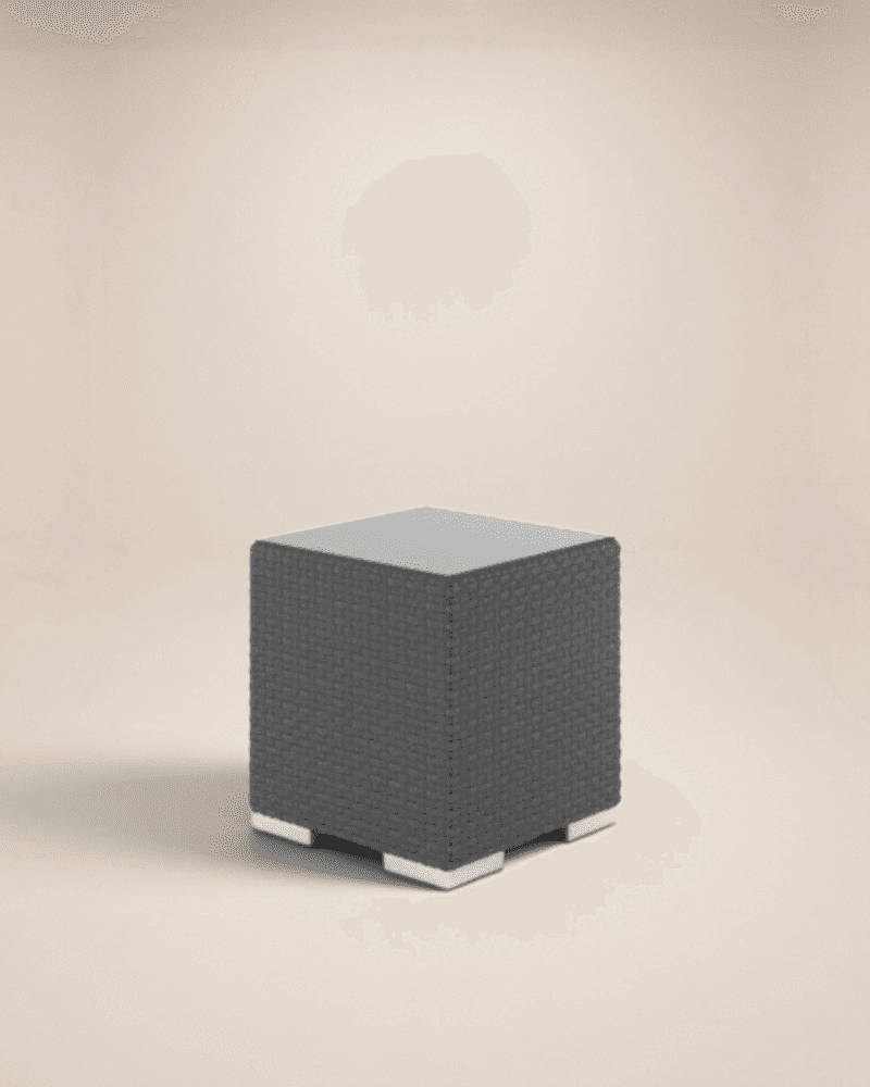 SIDE TABLE INCL. TEMPERED GLASS TOP 5MM