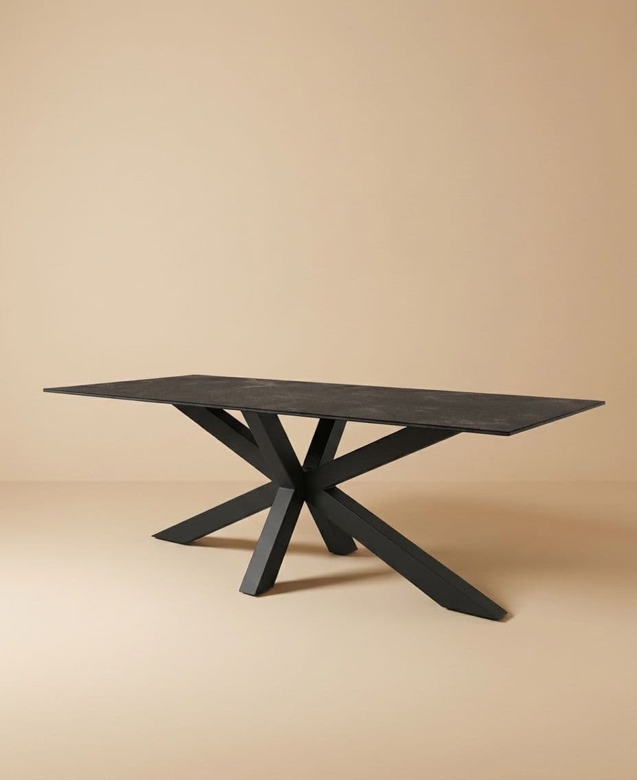 DINING TABLE 230X100CM H77 INCL. TEAK TOP
