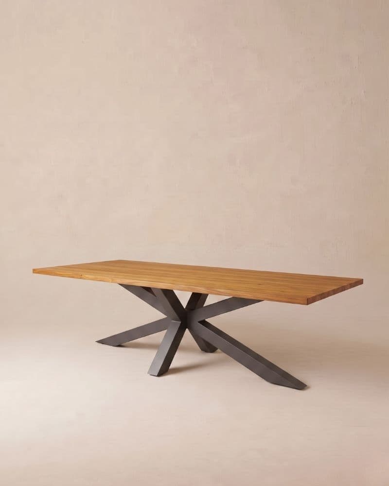 LOW DINING TABLE 230X100CM H67 INCL. TEAK TOP
