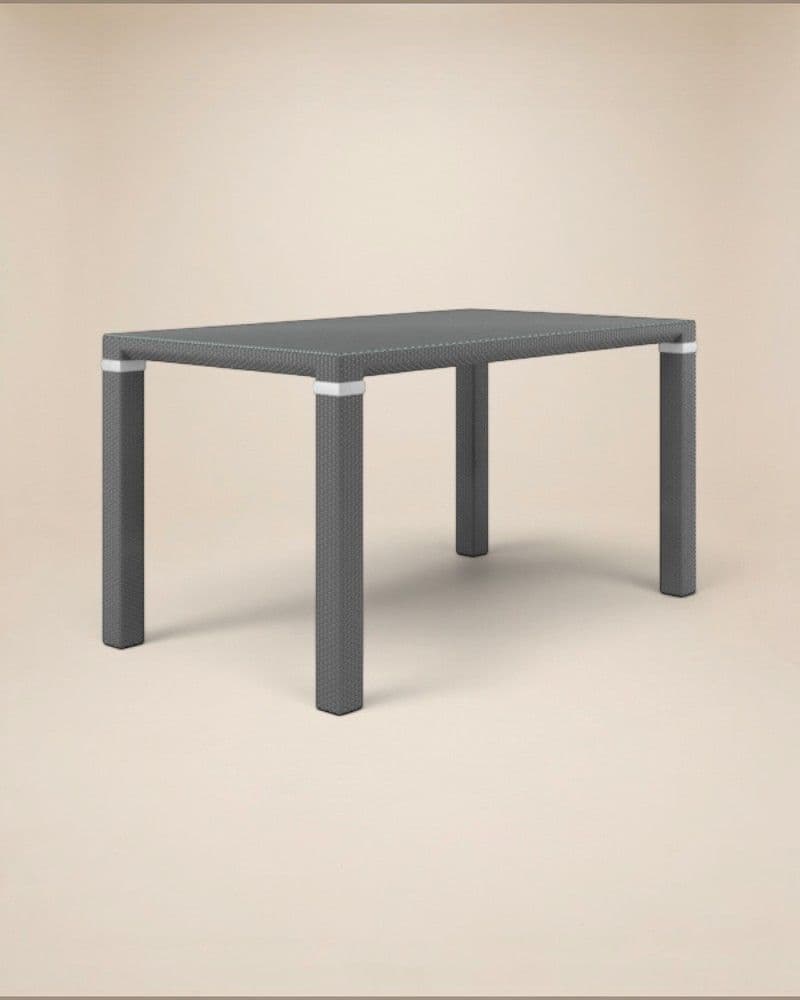 DINING TABLE 140X80CM INCL. TEMPERED GLASS TOP 6MM