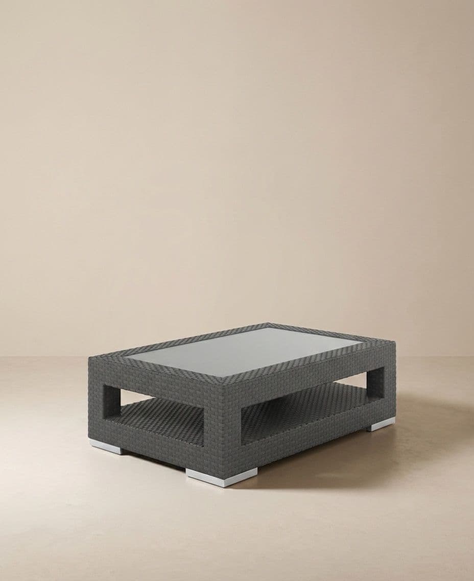 COFFEE TABLE 120X80CM INCL. TEMPERED GLASS TOP 5MM