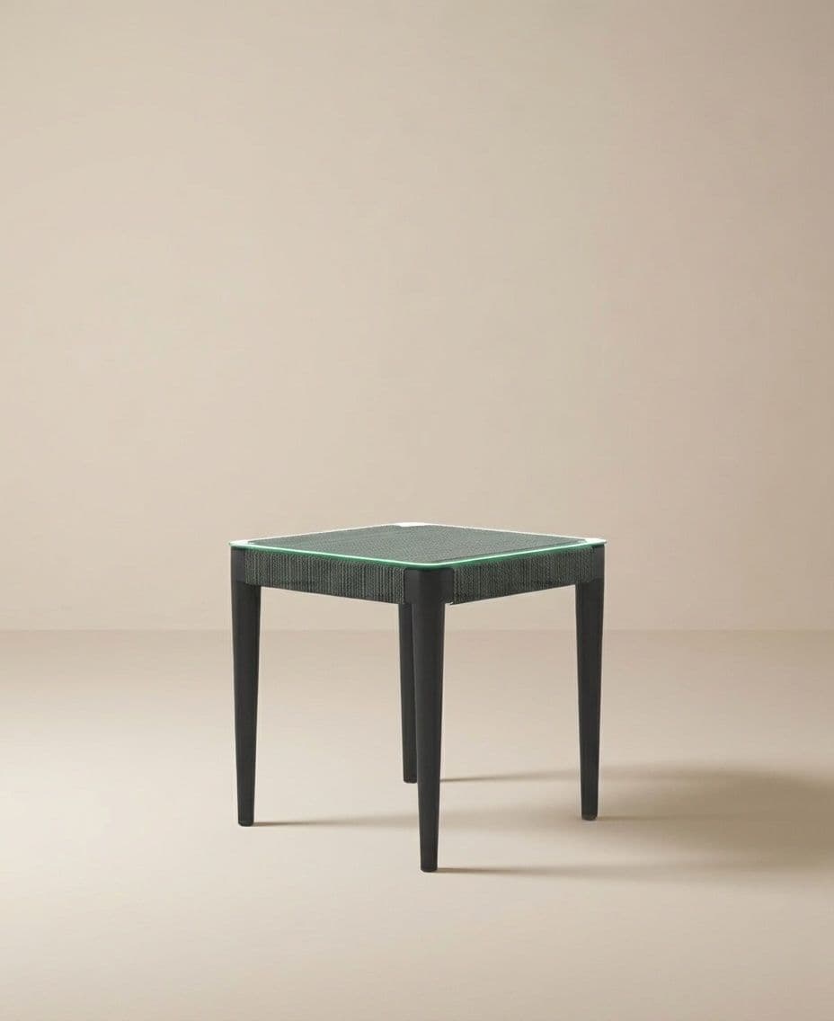 SIDE TABLE INCL. TEMPERED GLASS TOP 5MM