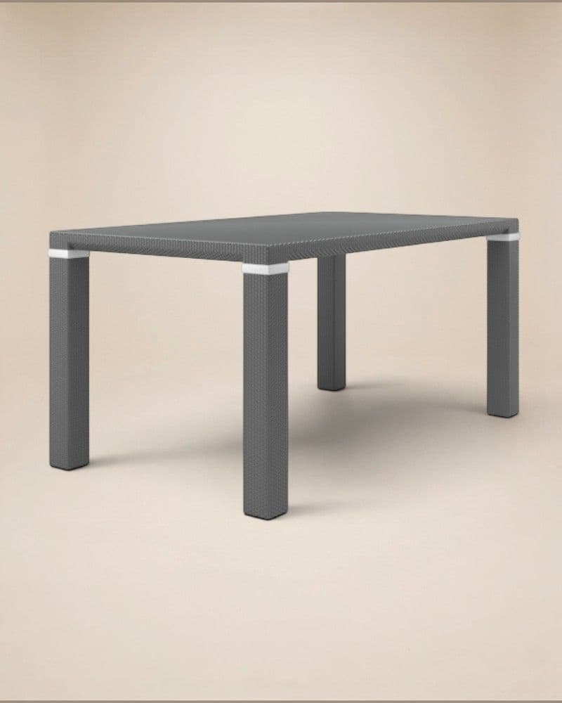 DINING TABLE 160X90CM INCL. TEMPERED GLASS TOP 6MM