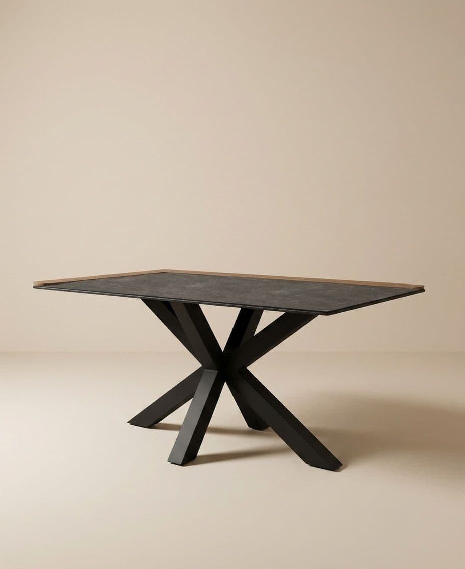 DINING TABLE 170X100CM H77 INCL. TEAK TOP