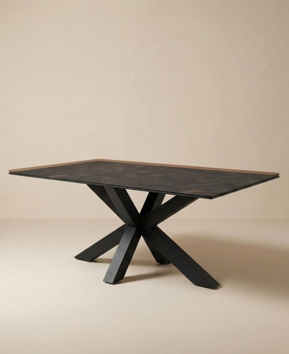 LOW DINING TABLE 170X100CM H67 INCL. TEAK TOP