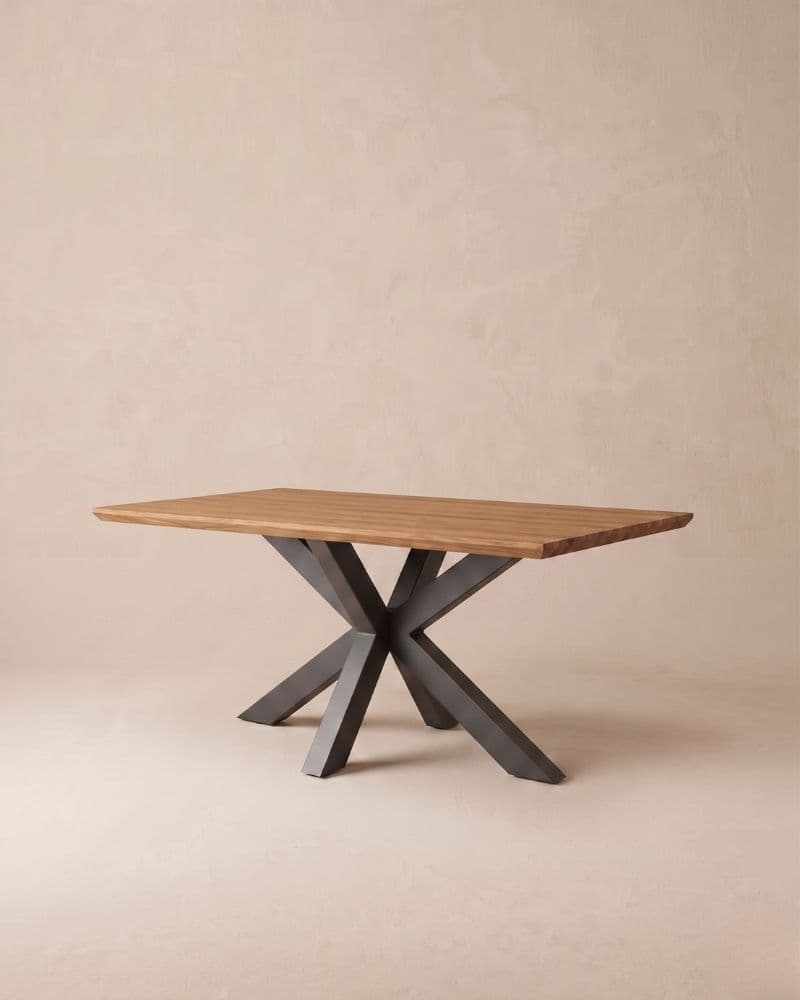 DINING TABLE 170X100CM H77 INCL. TEAK TOP