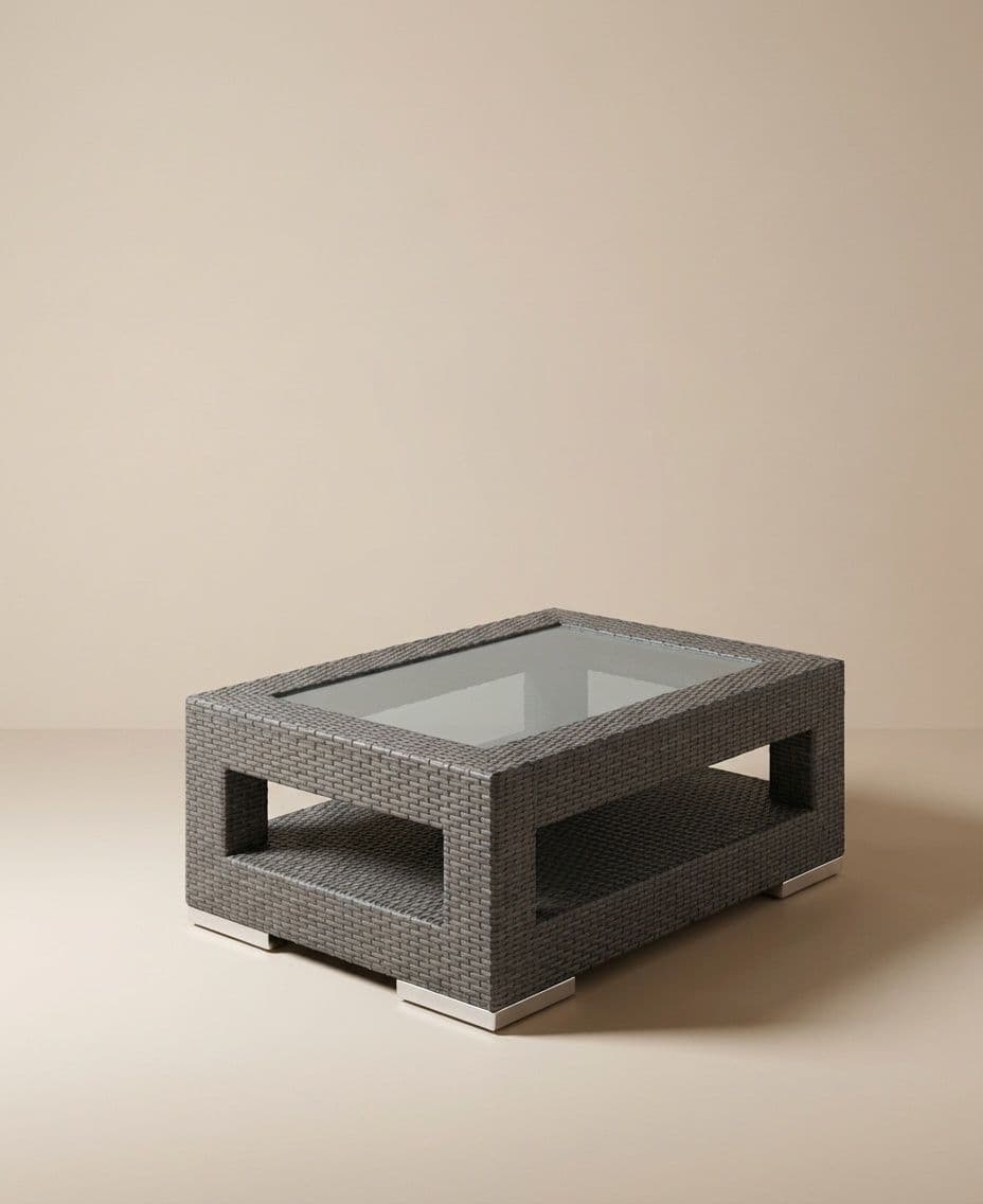 COFFEE TABLE 101X71CM INCL. TEMPERED GLASS TOP 5MM