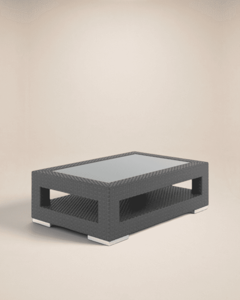 COFFEE TABLE 120X80CM INCL. TEMPERED GLASS TOP 5MM